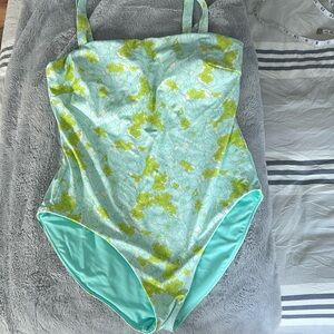 Women’s Vineyard Vines Square Neck One Piece Swimsuit Size Large